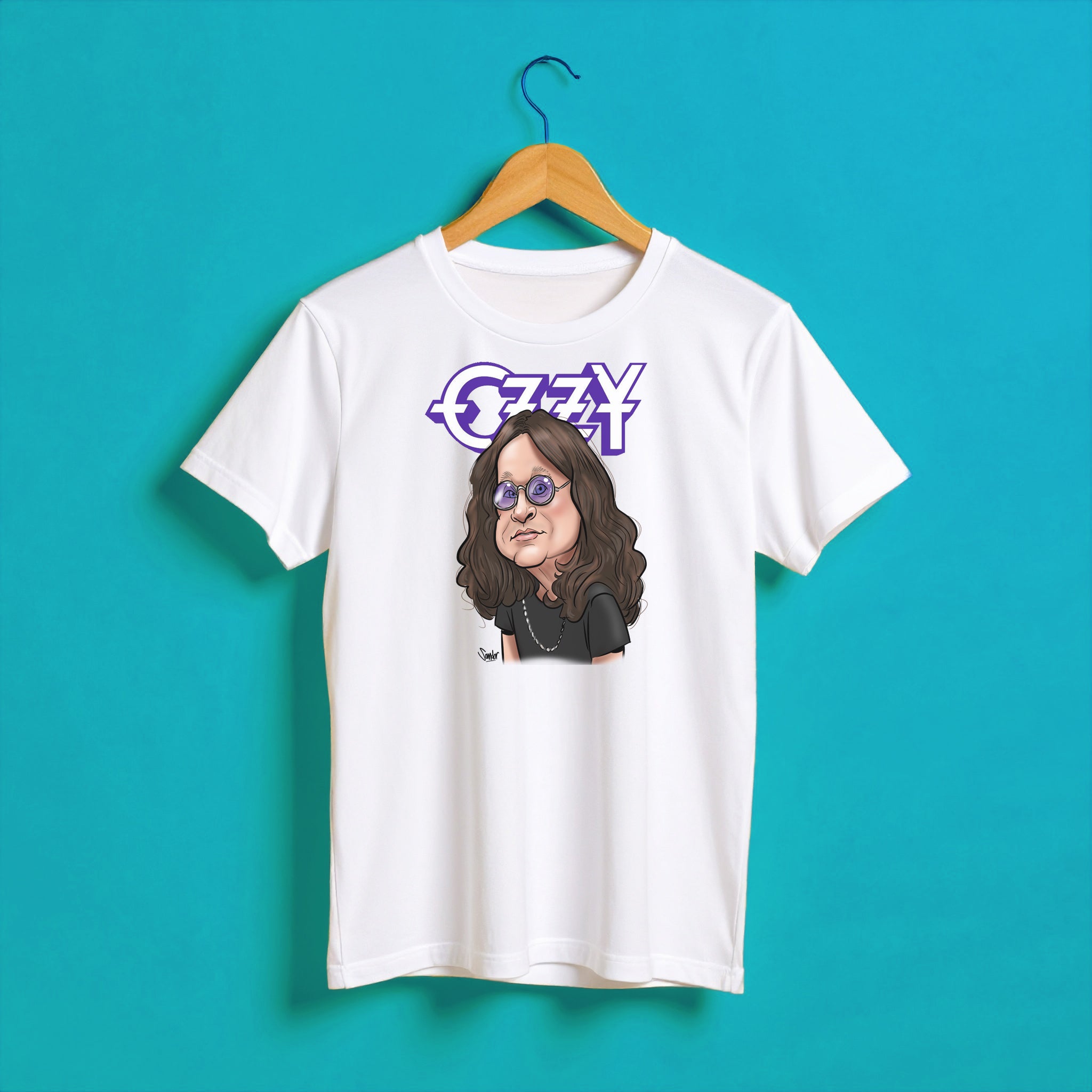 T-shirt met karikatuur Ozzy