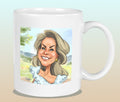 Mok met de karikatuur van Iris (B&B Vol Liefde)