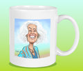 Mok met de karikatuur van Nisha Tara (B&B Vol Liefde)