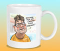 Mok met de karikatuur van Arie (B&B Vol Liefde)