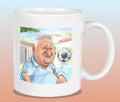 Mok met de karikatuur van Gilberto (B&B Vol Liefde)