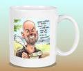 Mok met de karikatuur van Sjaak (B&B Vol Liefde)