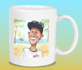 Mok met de karikatuur van Tony (B&B Vol Liefde)